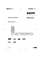 Sanyo DVD-SL33 - Owners Manual 